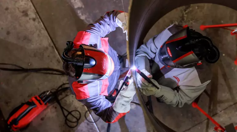TIG welding from two sides