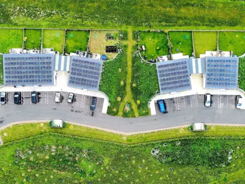 Arial view of Howgate Close